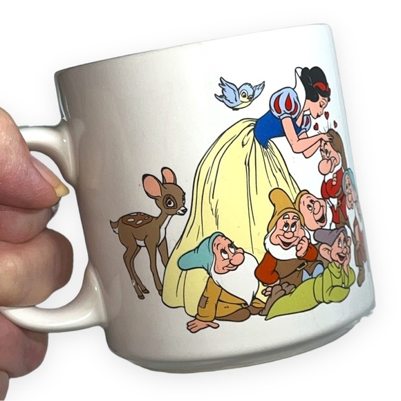 Vintage Walt Disney Mug Snow White and the‎ Seven Dwarfs Cup by Applause - Picture 1 of 8